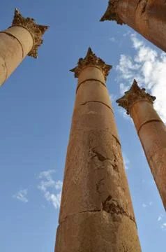 Temple of artemis, jerash Stock Photos