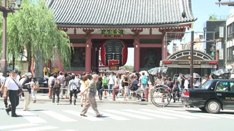 Temple of Asakusa Stock Footage 31403510