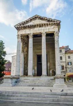Temple of Augustus Stock Photos