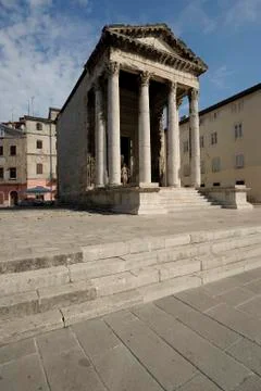 Temple of augustus (pula) 写真素材