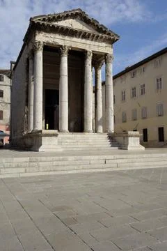 Temple of Augustus (Pula) 写真素材