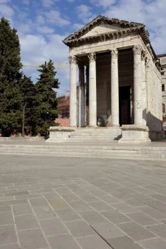 Temple of Augustus (Pula) 写真素材