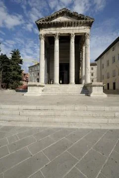 Temple of Augustus (Pula) Stock-Fotos
