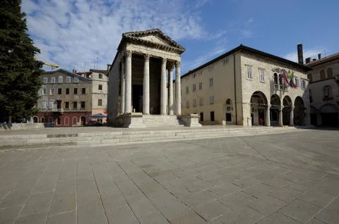 Temple of Augustus (Pula) Stock Photos