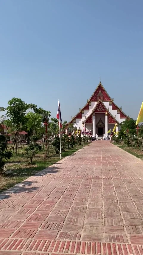 Temple in Ayutthaya Stockbeeldmateriaal 344737265