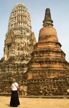 Temple in Ayutthaya Stock Photos