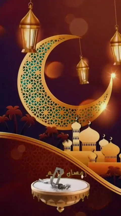 Temple background with Ramadan theme Stock Footage 266138340