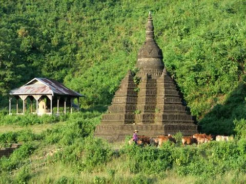 Temple in bagan, myanmar Stock Photos