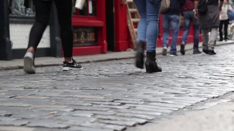 Temple Bar - Dublin, Ireland Stock Footage