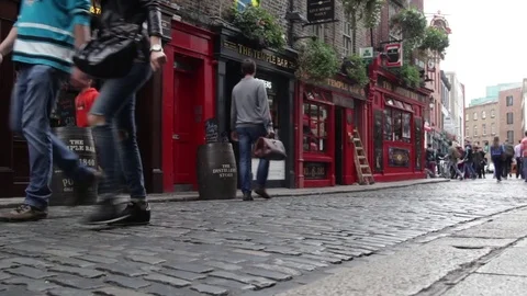 Temple Bar - Dublin, Ireland Stock-Footage 80900536