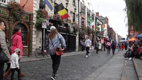 Temple Bar - Dublin, Ireland Stock-Footage 80900746