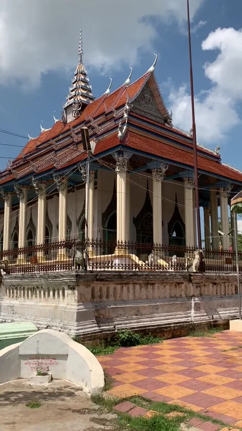 Temple in Battambang Stock Footage 340858275