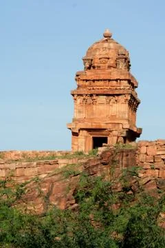 Temple behind Wall Stock Photos