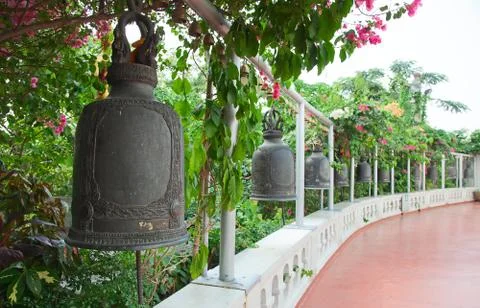 Temple bell Foto stock
