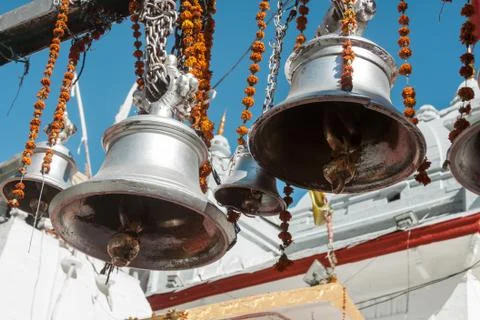 Temple bells Foto stock