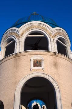 Temple belltower. Stock Photos