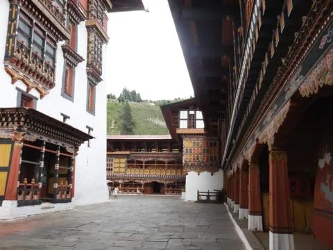 Temple in Bhutan Stock Photos