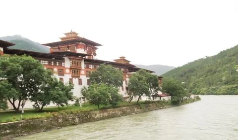 Temple in Bhutan Stock Photos