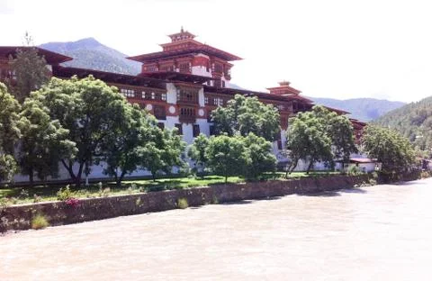 Temple in Bhutan Stock Photos