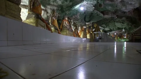 Temple in the cave, central hall 動画素材 71087476