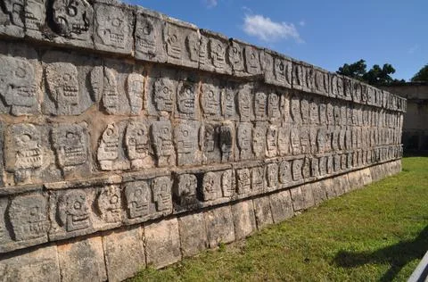 Temple at the Chichen Itza archaeological site, Mexico Foto stock