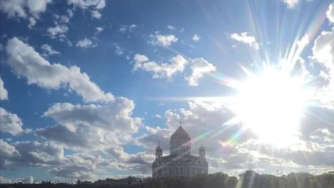 Temple Of Christ The Savior in summer Timelapse Vidéo 82050378