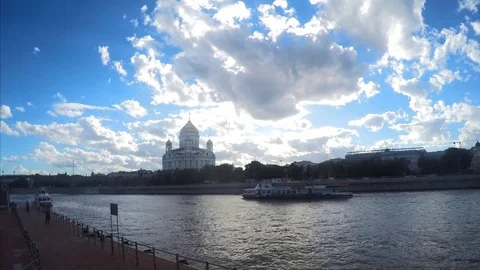 Temple Of Christ The Savior Timelapse Stock Footage 82050494