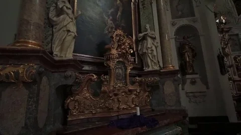 Temple church interior Stock Footage 69213611