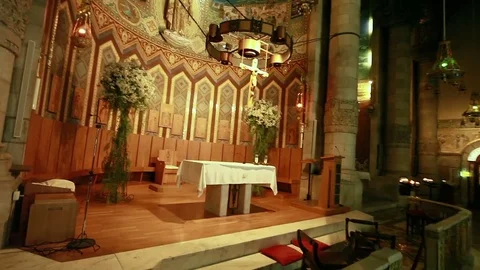 Temple church interior Видео 70973394