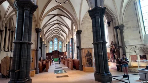 Temple Church interior Stock Footage 318640370