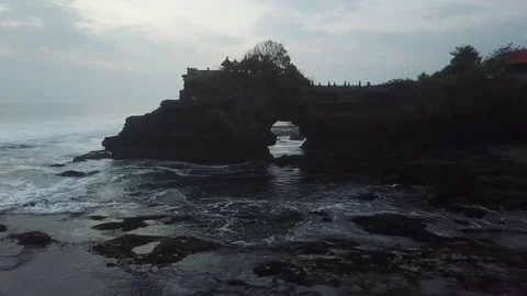 Temple on a Cliff in Indonesia.mp4 Video stock 118993070