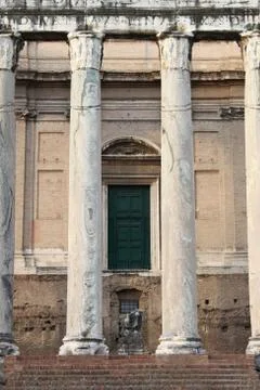 Temple columns Stock Photos