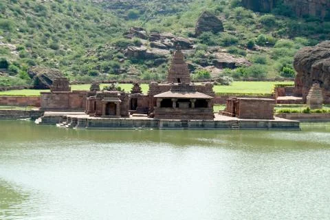 Temple Complex at Badami Stock Photos