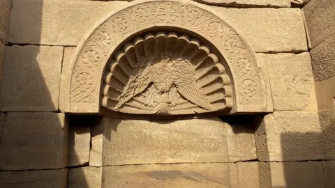 The temple complex at Dendera  is one of the best preserved temples in Egypt. Stock Footage 237464533