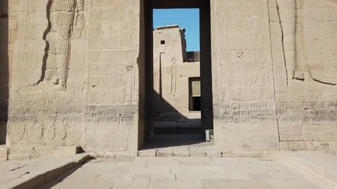 The temple complex on the island of Philae on the Nile, Philae temple, Aswan, Stock Footage 142973104