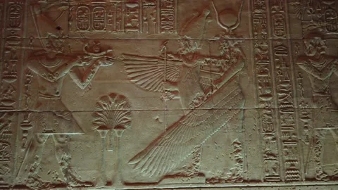 The temple complex on the island of Philae on the Nile, Philae temple, Aswan, Stock Footage 142975569