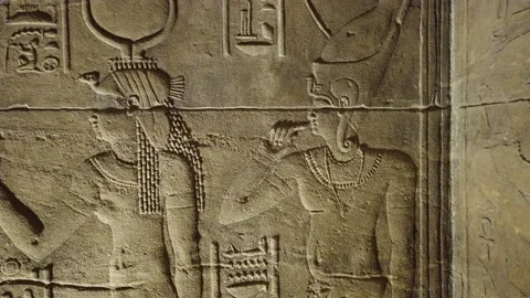 The temple complex on the island of Philae on the Nile, Philae temple, Aswan, Stock Footage 142977357