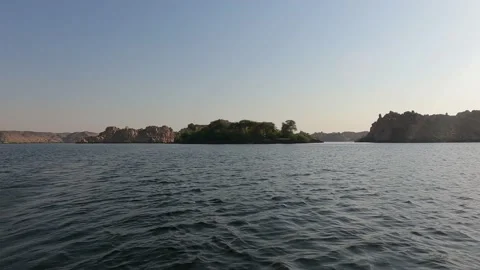 The temple complex on the island of Philae on the Nile, Philae temple, Aswan, Stock Footage 142980080