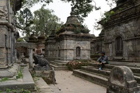 Temple Complex in Mrigasthali Stock Photos