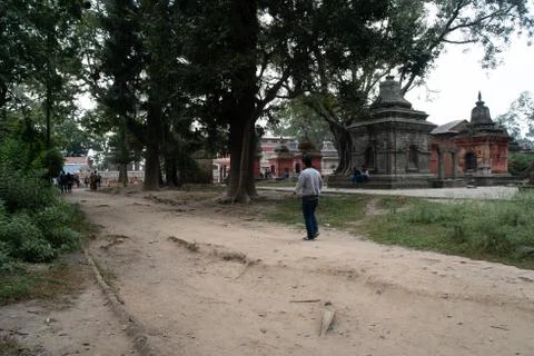 Temple Complex in Mrigasthali Stock Photos