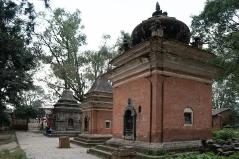 Temple Complex in Mrigasthali Stock Photos