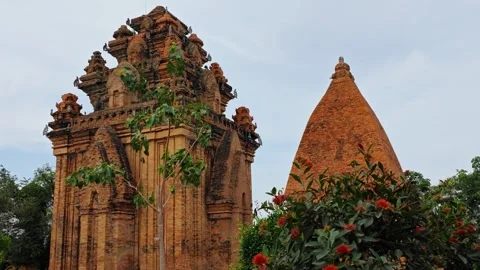 Temple Complex of Nagar. 스톡 동영상 345808433