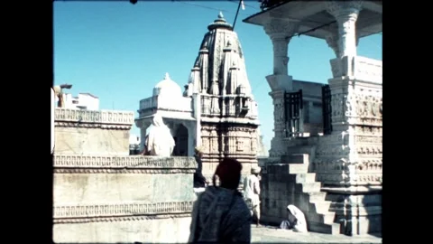 Temple Complex with People Stock Footage 277976297