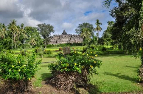 Temple complex in yogjakarta in java Foto stock