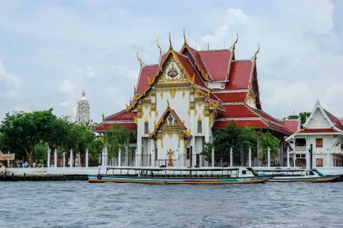 Temple complexes in Thailand. Buddhist temples in Bangkok. Foto stock