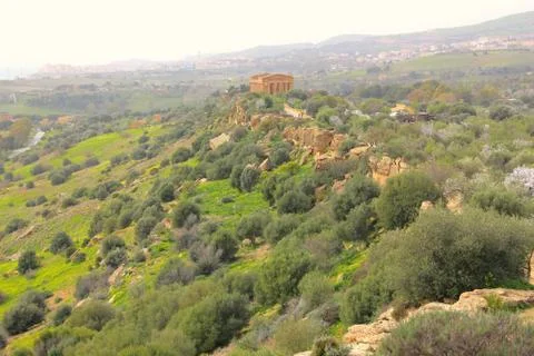 Temple Concorida, Agrigento Sicily Stock Photos