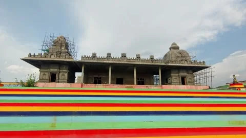 Temple in construction 4k stable short Stock Footage 279169868