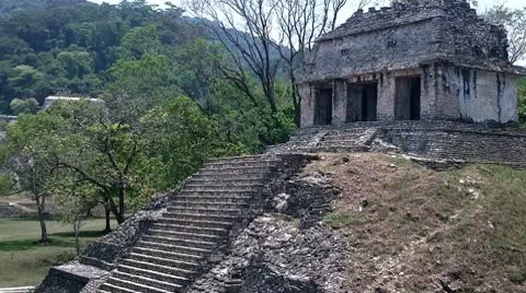 Temple of the Count in Palenque Vídeos de archivo 8922572