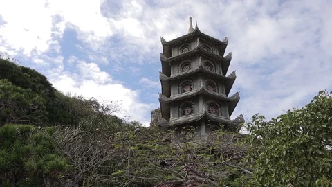 Temple in Danang 库存影片 128281406