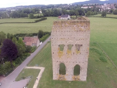 Temple de Janus, old Gaul temple in Autun Video stock 78993248